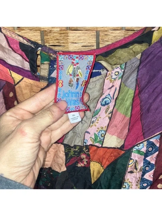 Johnny Was Silk Abstract top - Picture 3 of 6